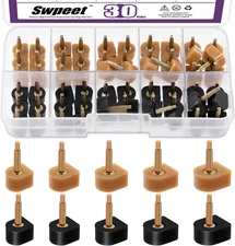 30Pairs 5 Sizes Women's High Heel Shoes Replacement Tips Pin, U-Shape Heel Pr...