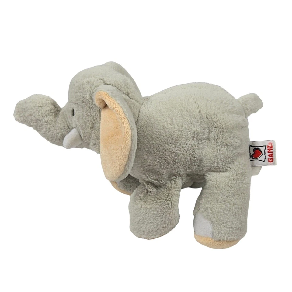 Ganz Webkinz Plush Velvety Elephant HM167 Gray Stuffed Animal 8" NO CODE - Image 3 of 4