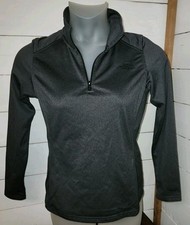 The North Face Sweatshirt Size Women's M Dark Gray 1/4 Zip Fitted