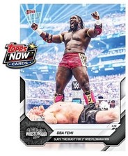 2026 Topps Now WWE #44 Oba Femi Wrestlemania 42 - PRESALE