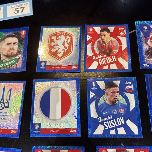 Topps UEFA EURO 2024 Germany - rare blue - PARALLEL - Bundle Of 24 topps ,,.. - 第 8/11 張圖片