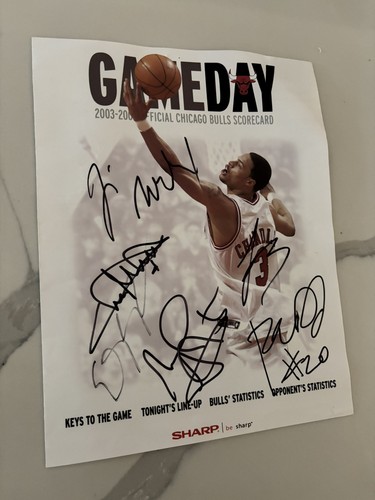 Chicago Bulls Autographed Program: Tyson Chandler, Eddy Curry, Ron Dupree… - Picture 8 of 9