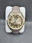 Vintage Seiko DX 6106-7589 Automatic Day Date 17J Gold Tone Watch