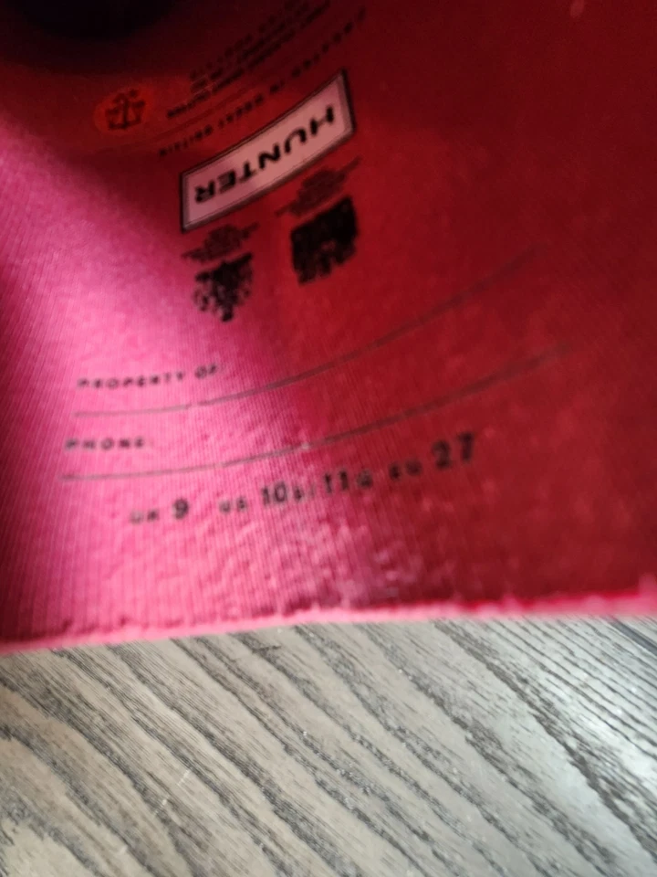 Botas de lluvia HUNTER First Giant Glitter para niñas - impermeables, talla 10 niño pequeño, rosa Foto 2 de 4