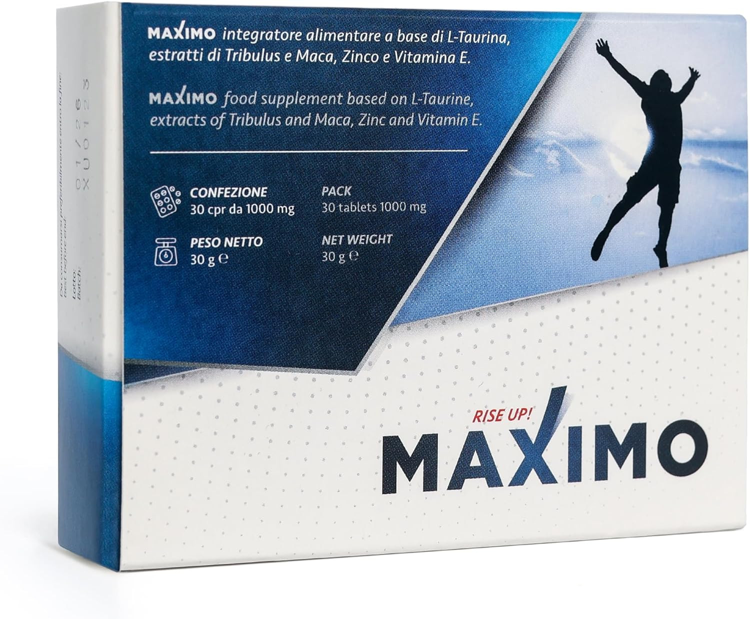 Recensione MAXIMO Riseup: Funziona Davvero? Prezzo e Ingredienti 30 Cpr