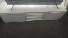 IKEA Besta Burs White High Gloss TV Stand Unit with Storage