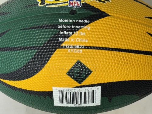 Franklin 8.5" Mini Rubber Football Green Bay Packers Vintage NFL Play Football - Picture 3 of 3