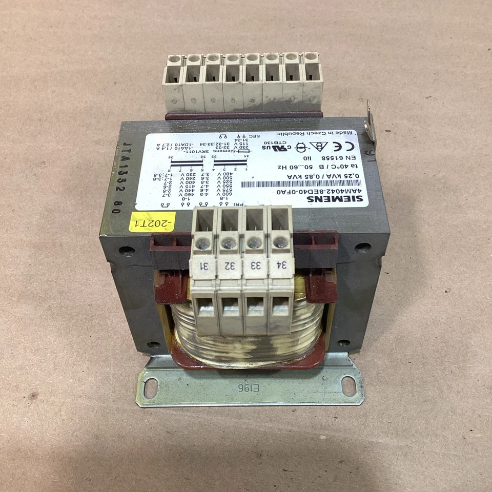 Siemens 4AM4042-8ED40-0FA0 SIDAC-T Transformer 0,85kVA 600V 2,7A 50/60Hz - Image 4 of 4