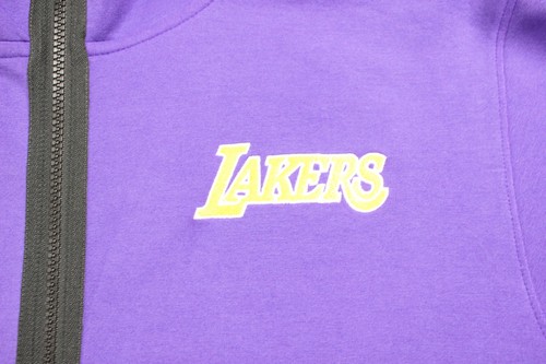 NIke dri fit men size xl purple full zip up hoodie Los Angeles Lakers - Picture 5 of 16