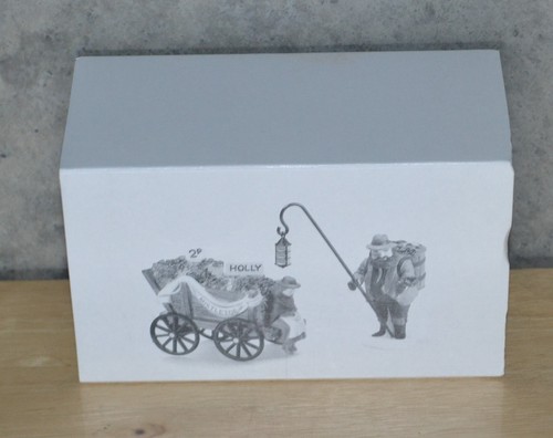 Dept 56 Chelsea Market Mistletoe Monger Cart set completo con scatola 5826-2 ritirato - Foto 3 di 4