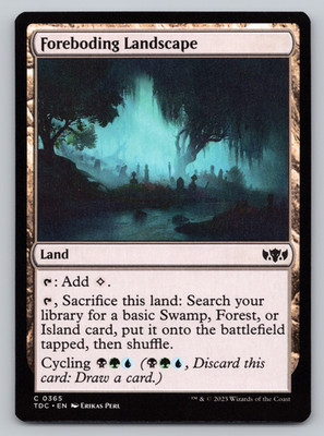 Foreboding Landscape Land  - Commander: Tarkir: Dragonstorm MTG