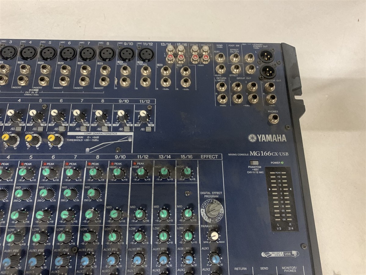 YAMAHA MG166CX-USB ジャンク　通電確認のみ　電源付属 YAMAHA MG166CX-USB ジャンク 通電確認のみ 電源付属