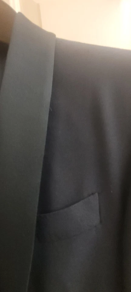 Lardini Tuxedo Jacket Mens Midnight Blue Size 36 Club Monaco - Image 3 of 4