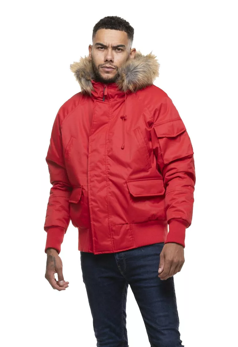 Men's designer cheap fur parka