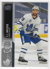T.J. Brodie 21-22 Upper Deck Series 1 Base Common #166 Toronto Maple Leafs