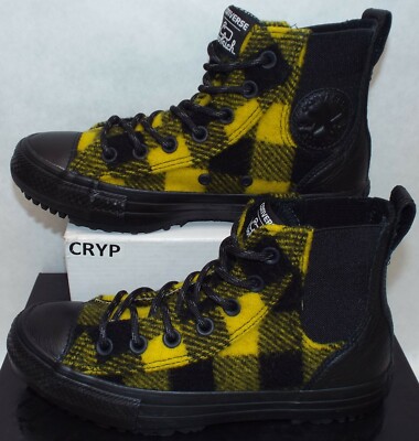 New Womens CONVERSE 6 CTAS Chelsea Boot Woolrich Winter Plaid Shoes $90 553385C