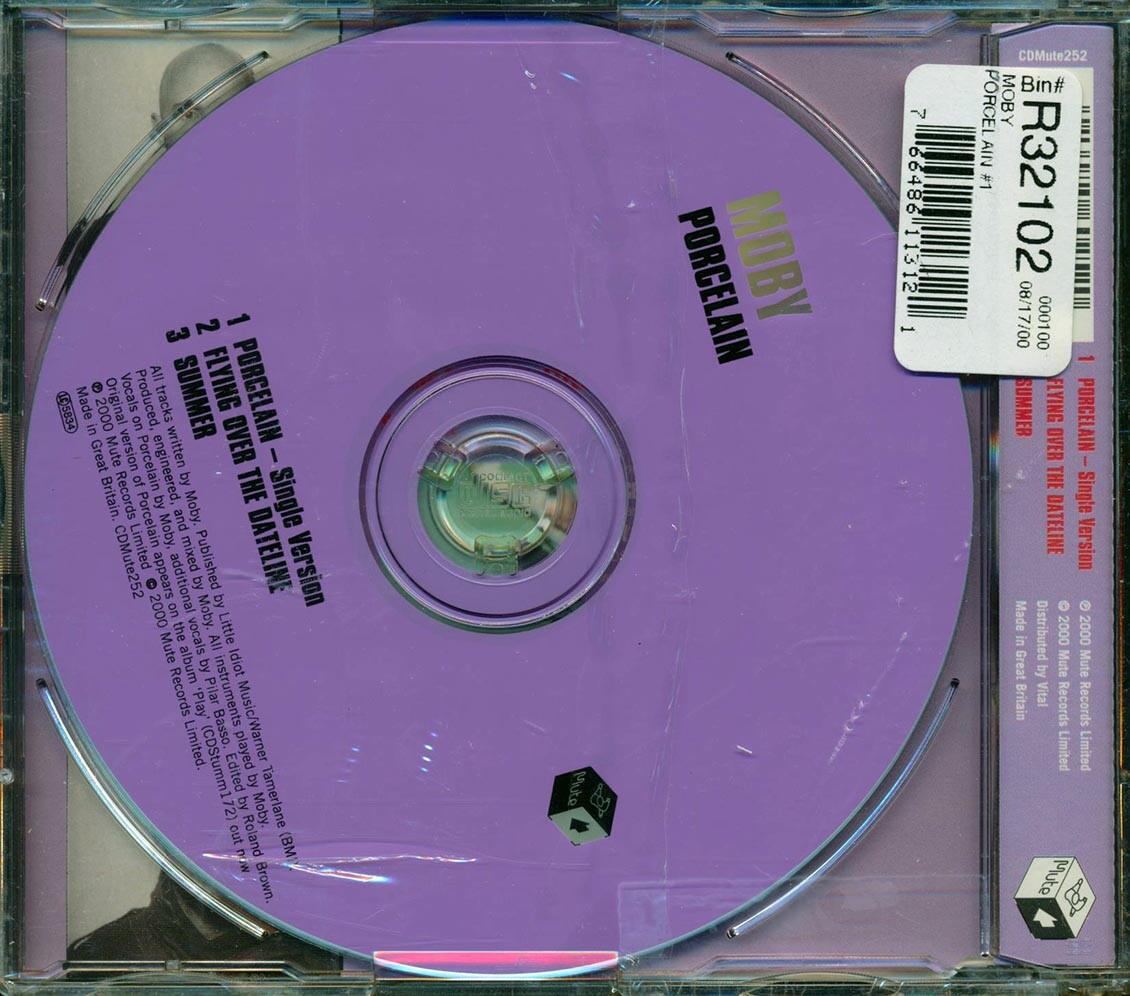 Porcelain, Vol. 1 [Single] by Moby (CD, Jun-2000, Import