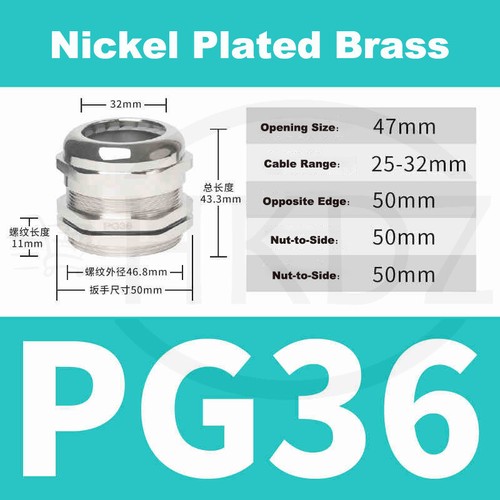 Kabelverschraubung PG7-PG63 Metrisch Metal Verschraubung M10-M100 Edelstahl IP68 - Bild 103 von 118