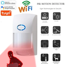 WiFi Mini PIR Motion Sensor Infrared Alarm Detector For Tuya Smart Life APP USA