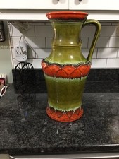 VintageGerman made ceramic decorative pitcher/vase.