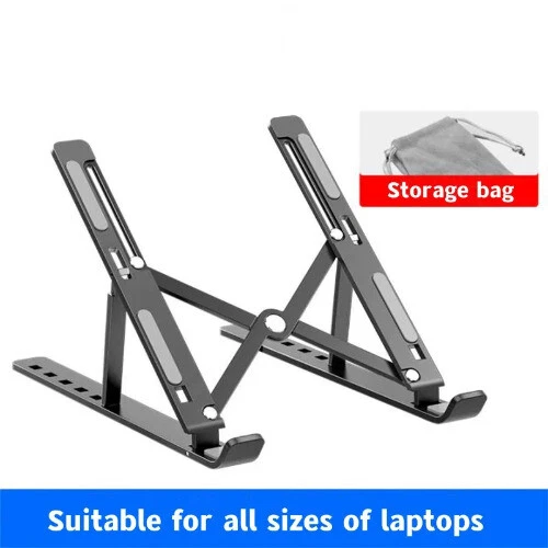 Foldable Laptop Stand for 17-Inch Notebooks Portable Adjustable Computer Bracket