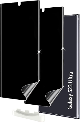 Pellicola Protettiva Per Schermo Galaxy S23 Ultra, Flessibile E Privacy, Colore Nero