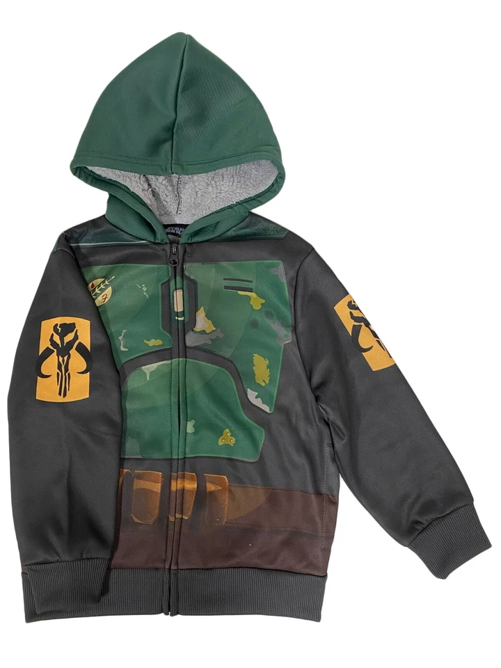 Star Wars Boba Fett Niños SHERPA Polar Sudadera con Capucha Niños Pequeños y Grandes Foto 3 de 4