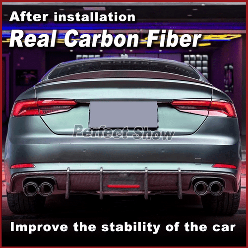 Carbon Heckspoiler Kofferraum Spoilerlippe Flügel Passt für Audi S5 S-Line 17-23 - Picture 2 of 13