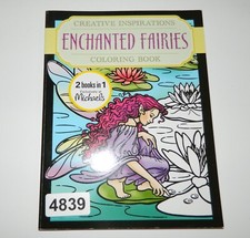 ENCHANTED FAIRIES 2 books in 1 Creative Inspirations Adult Coloring Book 4839