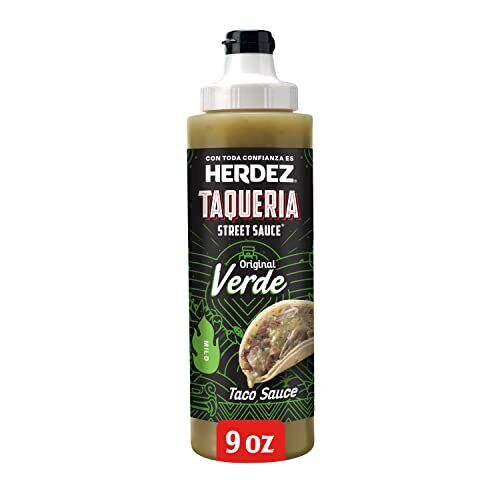 TAQUERIA STREET SAUCE verde taco sauce, Squeeze Bottle, 9 oz(Pack of 8) - Picture 2 of 7