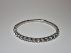 Cubic Zirconia Imitation Gem Stretch Tennis Bracelet