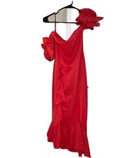 Fashion Nova Womens Sweet And Sassy Midi Dress Red XSmall NWT