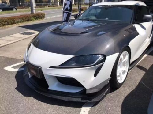 CARBON FIBER Front Bumper Canard Splitter For 2019-2024 Toyota GR Supra A90 A91 - Picture 3 of 14