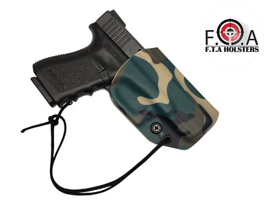 Minimalist Trigger Guard IWB Kydex Holster Adjustable Retention Camo Print
