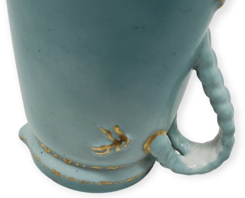 Antique HAVILAND & Co. Limoges Aqua Ombre & Gold Pitcher 1876-1889 France - Picture 9 of 10
