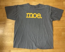 MOE. Band basic Logo Charcoal Cotton T Shirt Full Size S-5XL