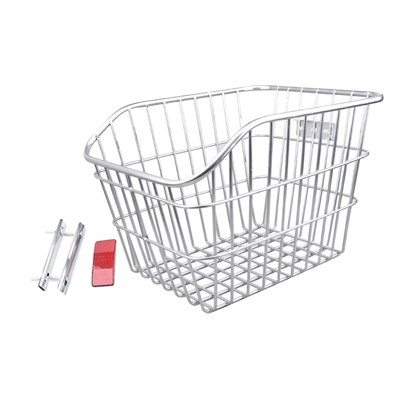 Rear Bike Basket Heavy Duty Carrier Cycling Basket for Hiking Riding