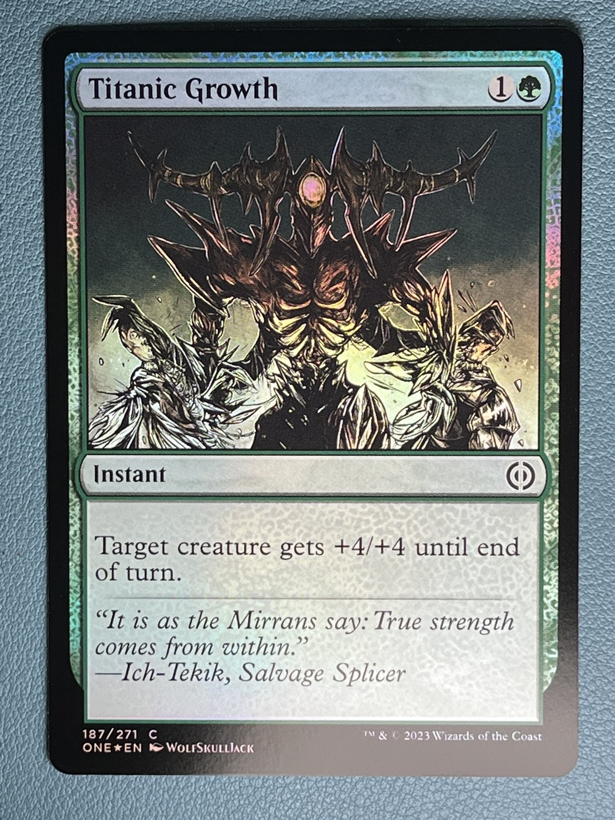 MTG Titanic Growth Foil ONE NM | eBay
