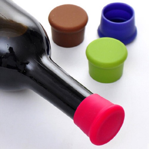 SILICONE TAPPO UNIVERSALE VETRO PLASTICA OLIO BOTTIGLIE SALSA MULTICOLORE pf - 第 5/8 張圖片