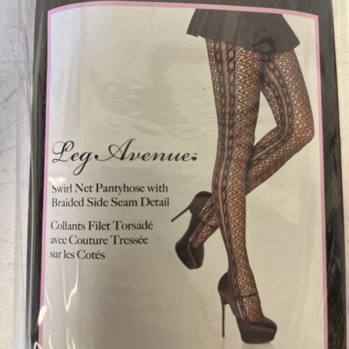 Swirl Net Pantyhose Leg Avenue #9173 Patterned Tights - Picture 4 of 6