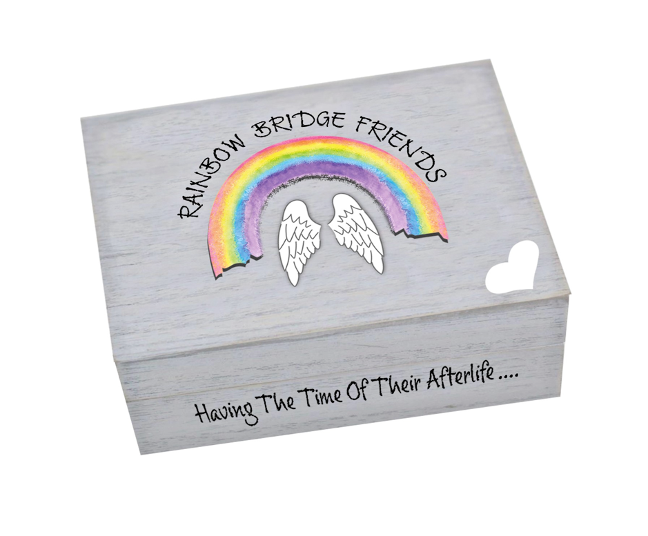 Arora Design  Rainbow Bridge Memory Box  Wings