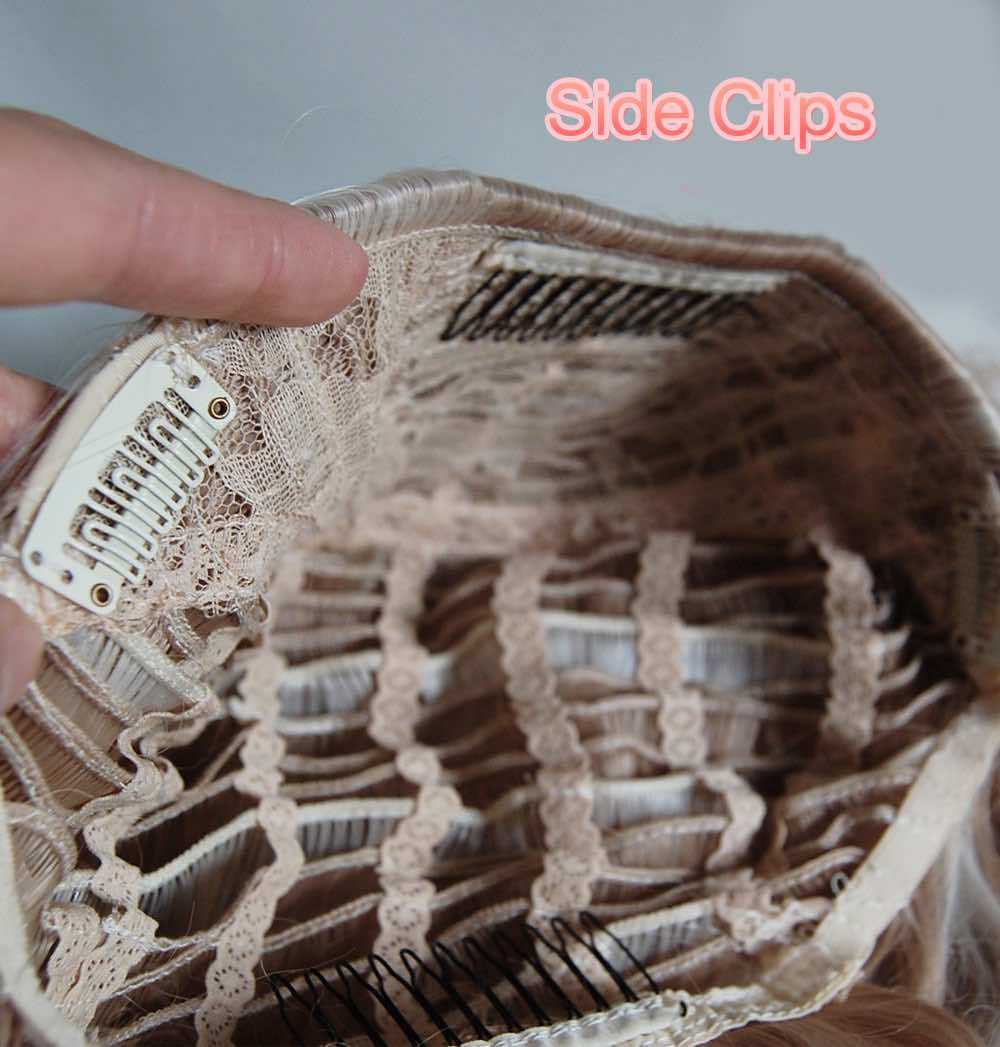 Parrucca Dritta Lunga E Dritta Chic Con Capelli A Pelo Incorporato - Foto 12