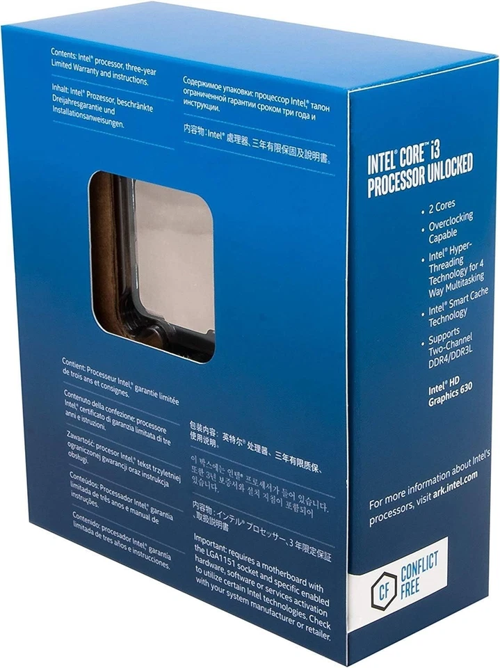 Intel Core i3-7350k LGA 1151 CPU processor Kaby Lake 4.2GHz dual core i3-7350k - Image 2 of 4