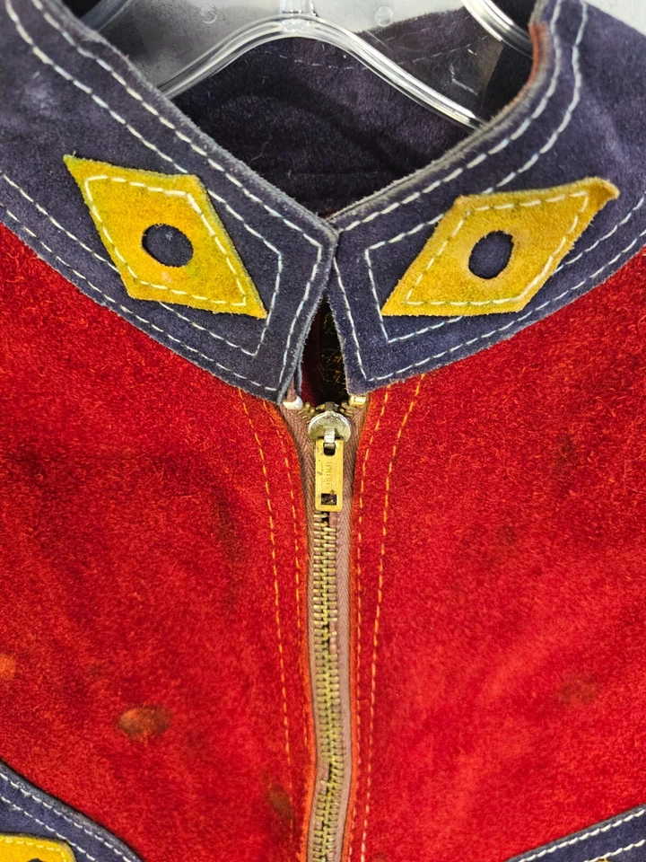 Poncho Country Place Reina de las Capas Vintage Gamuza con Cremallera Frontal  Foto 4 de 4