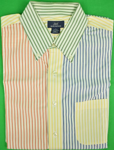 Brooks Brothers 346 L/S B/D Multi-Sripe 
