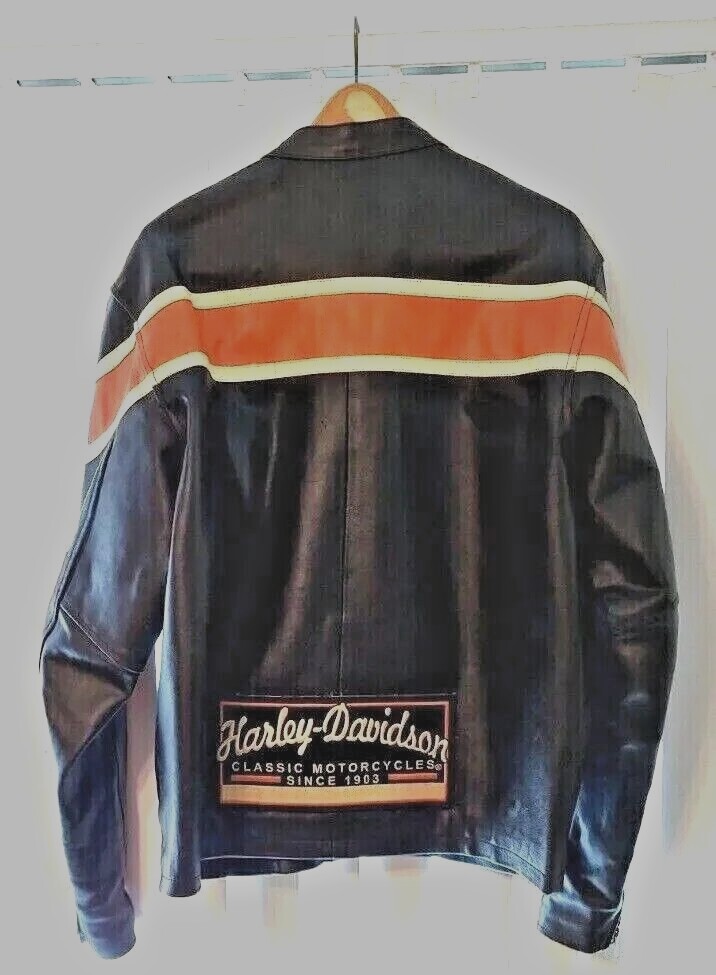ジャケット・アウター HARLEY DAVIDSON LEATHER conchoTee size L Harley-Davidson mens Black Leather Jacket sizeLlarge | eBay