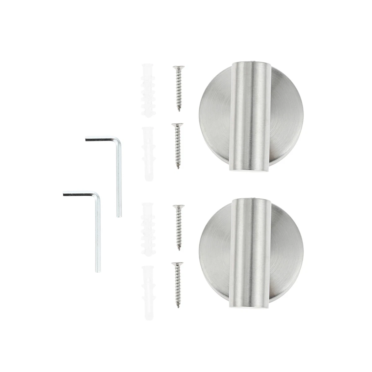 Set 6 Pezzi Accessori Bagno Nero Opaco: Portasciugamani 60 Cm, Anello, Porta Carta, Ganci In Acciaio Inox SUS304