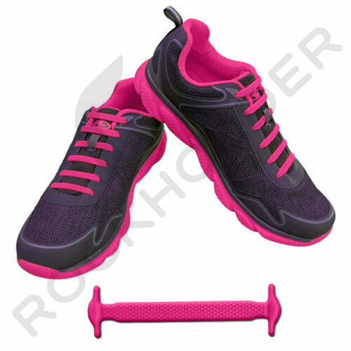 Silicone Elastic Shoelaces Rubber No Tie Shoe Lace Trainer Shoes Kids & Adult UK - Picture 27 of 63