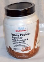 Well At Walgreens Whey Chocolate Protein Powder With Creatine & Amino Acids 2 Lb Well At Walgreens Whey Chocolate Protein Powder With Creatine & Amino Acids 2 Lb