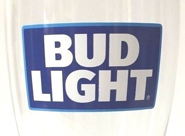 Bud Light 19 oz Signature Glass Set of Six (6) Glasses Retro